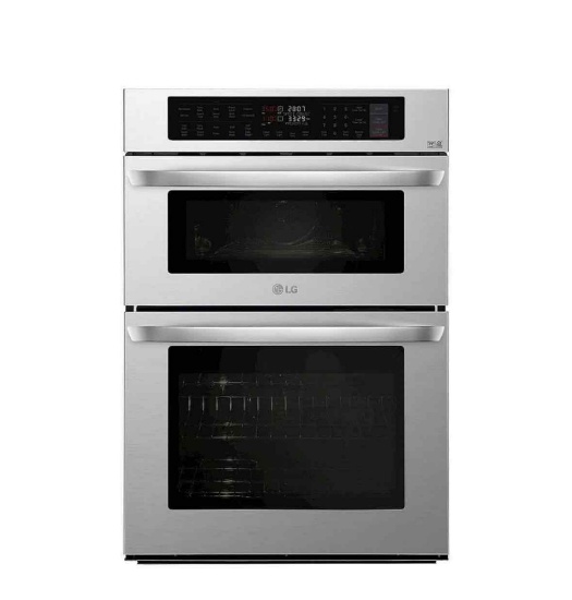 LG - 30" Built-In Electric Convection Smart Combination Wall Oven with Microwave and Infrared