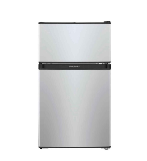 Frigidaire - 3.1 Cu. Ft. Mini Fridge with Built-In Freezer - Silver