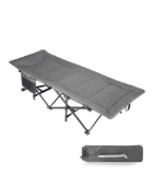 REDCAMP Padded Folding Camping Cot for Adults, Heavy Duty Sleeping Cot Bed with Pad