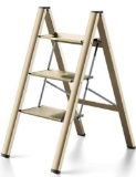 3 Step Ladder Aluminum Lightweight Folding Step Stool