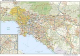 Los Angeles, California Wall Map
