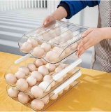 Rubtlamp Clear Egg Holder for Refrigerator