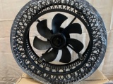 ATELANGE Industrial Ceiling Fan Light with Crystal