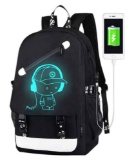 FLYMEI Anime Luminous Backpack for Boys