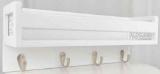 Satauko Coat Hooks Wall Mounted with Shelf