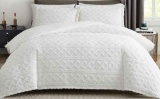 Topcee White Duvet Cover Queen