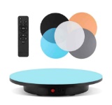 AOSHISHAN Photography Turntable with Remote Control, 16.5''/220LB Rotating Display Stand, Motorized