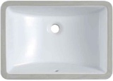 Lifezcime 18 x13 inch Undermount Rectangle Bathroom Sink U-shape Base