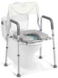 Xilingol Raised Toilet Seat with Handles and Back
