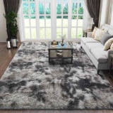 Ophanie Grey White Area Rugs for Living Room 5x7