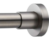 Brushed Nickel Short Shower Curtain Rod - 27-43 inches