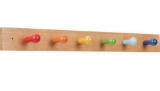 MadeWcare Rainbow Wooden Hook Wall Rack