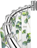 BRIOFOX Industrial Curved Shower Curtain Rod 42?-72?