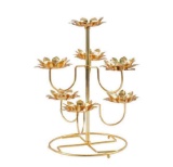 EXCEART Lotus Flower Candle Holder