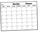 INOOVES Planner Whiteboard Calendar & Whiteboard