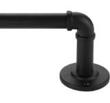 Rustic Industrial Curtain Rods for Windows 28 to 48 Inches