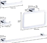 GERUIKE Bathroom Hardware Set 4 Pieces
