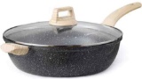 CAROTE 6 Qt Nonstick Deep Frying Pan with Lid