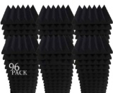 96 Acoustic Foam Panel Wedge Studio Soundproofing Wall Tiles 12