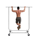 HOKEEPER 250 Lbs Load Capacity Commercial Grade Clothing Garment Racks Heavy Duty Sing Rail