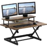 36-Inch Height Adjustable Standing Desk Sit to Stand Riser Workstation