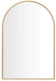 Arched Mirror Gold 20x28inch
