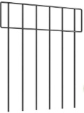 AUSOKE 24 Pack Garden Fence-13x17in-T(Black)