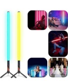 LUXCEO 2Pack RGB Tube Light Bar with Light Stand