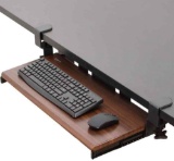 Computer Keyboard and Mouse Under Desk Mount Slider Tray