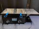 Deep Fryer Double Basket 10 QT Stainless Steel Propane Gas Outdoor Heavy Duty 24.5