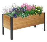 37x13x15in Outdoor Plants Elevated Planter Box
