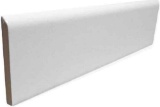 White Gloss Finish 2x8 inch Ceramic Bullnose Subway Wall Trim Tile