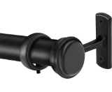 Curtain Rods, 1 Inch Curtain Rods for Windows 168 to 240, Outdoor Curtain Rod, Black Curtain Rods