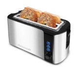 Elite Gourmet Long Slot 4 Slice Toaster