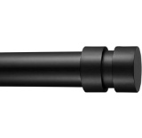 BRIOFOX Black Curtain Rods for Windows 72 to 144 inch