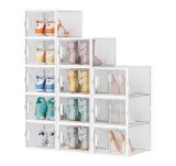 12 Pack Large Shoe Organizer for Closet