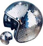 NUTX Disco Ball Helmet Party Decoration Disco Ball Helmet