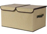 uxcell Larger Storage Cubes Linen Fabric