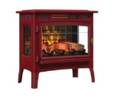 Duraflame Electric Infrared Quartz Fireplace Stove with 3D Flame Effect, Cinnamon