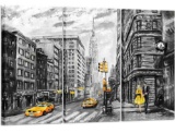 Kreative Arts - Modern New York City Canvas 16x32inchx3pcs