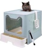 Entry Anti-Splashing Cat Toilet, Easy to Clean