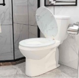 BLOFDE Round Toilet Seat Wood Toilet Seat