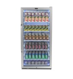 Whynter 24 in. 8.1 cu.ft. Freestanding Beverage Merchandiser Refrigerator with Superlit Door in