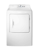 Insignia - 6.7 Cu. Ft. 12-Cycle Electric Dryer - White