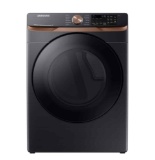 Samsung - 7.5 cu. ft. Smart Electric Dryer with Steam Sanitize+ and Sensor Dry - Brushed Black