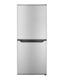 Insignia - 4.9 Cu. Ft. Mini Fridge with Bottom Freezer - Stainless Steel