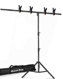 T-Shape Backdrop Stand Kit 6.5x5ft, MOUNTDOG