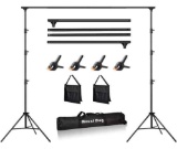 MOUNTDOG Heavy Duty Adjustable Backdrop Stand 10 x 10Ft