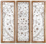 SHOXREM Large Carved Wood Sculpture Panels Set