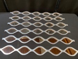 Set of 6 Teardrop Mirror Wall Decor